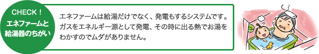 エネファームと給湯器の違い